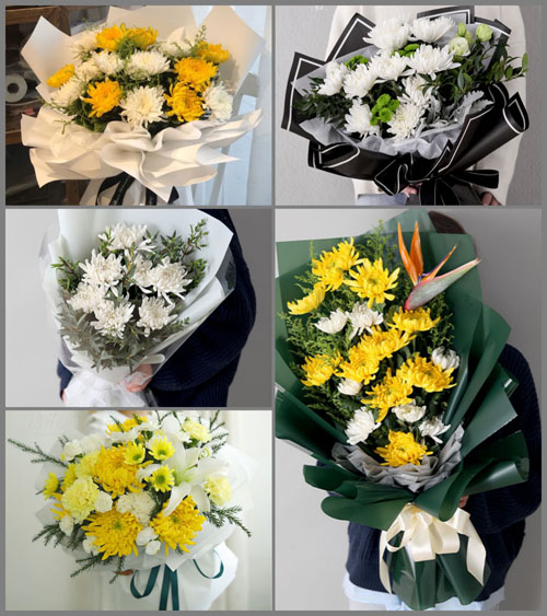 湖北咸宁市赤壁市中伙铺镇南山村白事花束代送